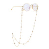 GOLD PLATED PEARL & HEART GLASSES CHAIN