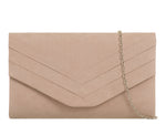 THE PERFECT SUEDETTE  CLUTCH BAG