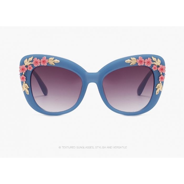 FLOWER EMBELLISHED SUNGLASSES