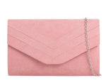 THE PERFECT SUEDETTE  CLUTCH BAG