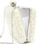 IVORY PEARL RECTANGLE CLUTCH BAG