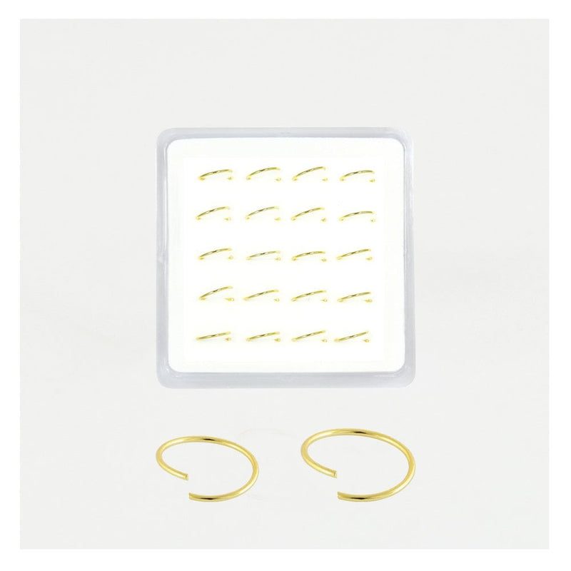 GOLD PLATED STERLING SILVER PLAIN NOSE RING