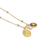 NEWBRIDGE AMY COLLECTION GOLD PLATED LAPIS LAZOLI CHARM PENDANT P4005C