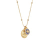 NEWBRIDGE AMY COLLECTION GOLD PLATED LAPIS LAZOLI CHARM PENDANT P4005C