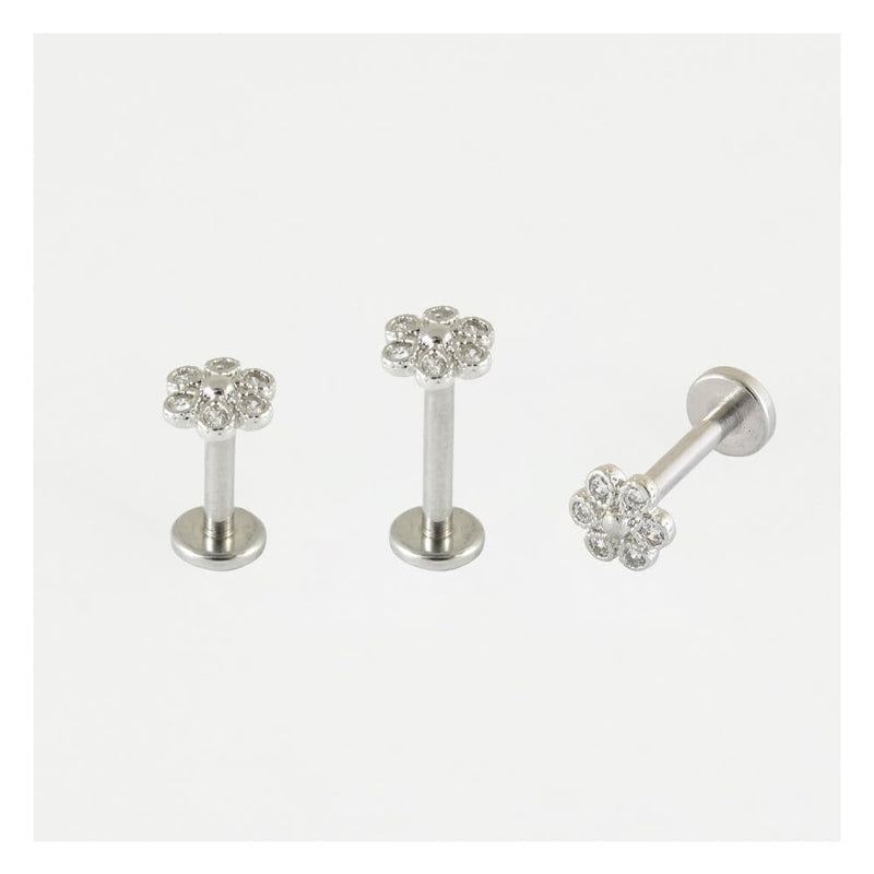 FLOWER PAVÉ LABRET/EARBAR