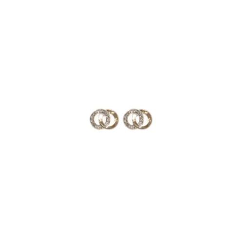 ABSOLUTE LOOPED CIRCLE MINI STUD EARRINGS E484SL