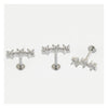 TREBLE GEMSET FLOWER LABRET/EARBAR