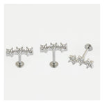 TREBLE GEMSET FLOWER LABRET/EARBAR